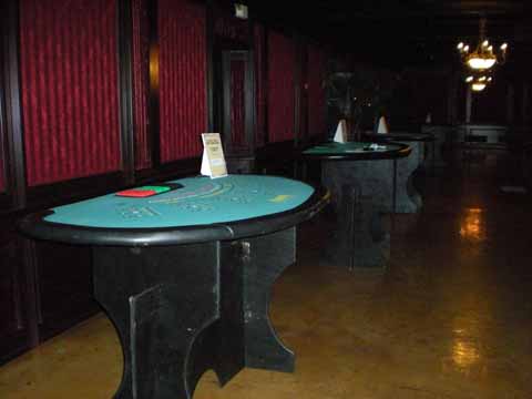 Blackjack table at a casino night in Tucson