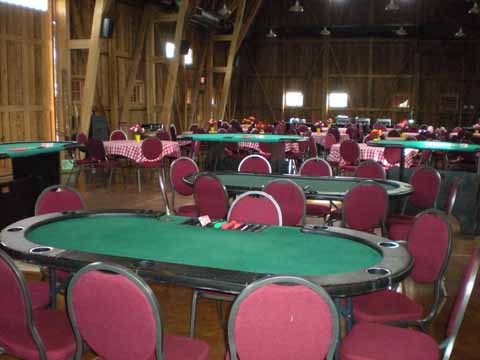 Poker table at a casino night in Phoenix