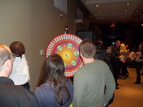 Casino night big six money wheel