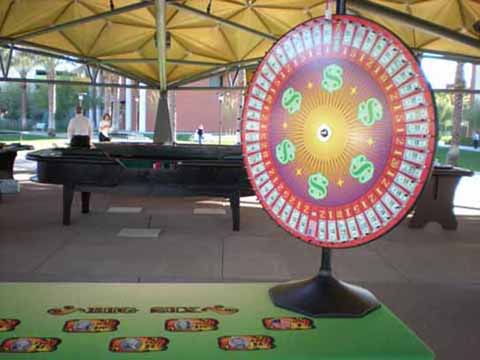 Big SixMoney Wheel at a casino night in Tucson